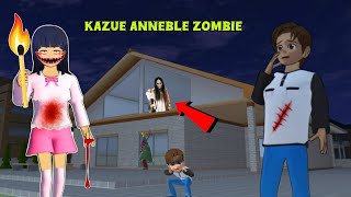 Kazue Anneble Zombie 😰 Haunted  Sakura school simulator Horror Drama story 👺 [upl. by Haisi]