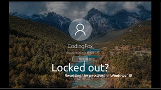 Resetting the password in Windows 10 [upl. by Miner6]