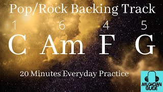 Pop Rock Backing Track C Major  C Am F G [upl. by Atina]