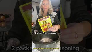 Cook dinner with me 🥘 Crockpot taco casserole hannahturton shorts cooking fyp viralshorts [upl. by Amsa]