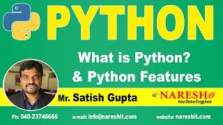 What is Python and Python Features  Python Tutorials for Beginners  Mr Satish Gupta [upl. by Leima]