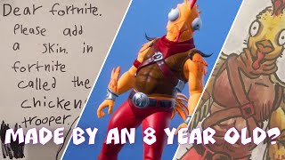 An 8 Year Old Made This quotFortnitequot Skin [upl. by Odnala]