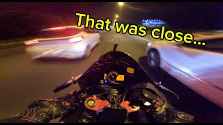 CBR600RR Night ride RAW GoPro Hero 12 Footage [upl. by Rick]