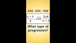 What Progression Do the AM GM and HM of 2 Numbers Form shorts [upl. by Donald]