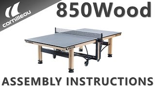 Cornilleau 850 Wood Ping Pong Table  Assembly Instructions [upl. by Anomer159]