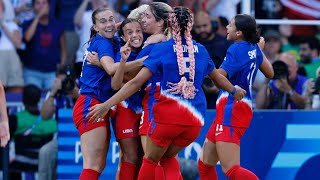 Mallory Swansons Goal Helps US Womens National Team Win Gold [upl. by Ailla690]