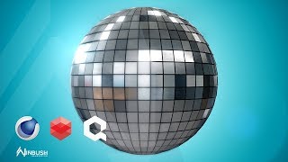 Create a Disco Ball in Cinema 4D with Redshift and Megascans [upl. by Winter]