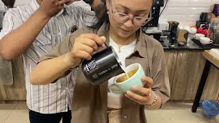 Barista coffee  making training  how to make latte art  TSOCB [upl. by Gabey387]