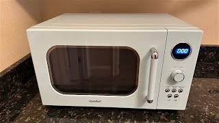 COMFEE Retro Microwave 09 cubic ft Review [upl. by Ayo]