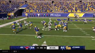 NCAA 25 Online Dynasty Gameplay Pittsburgh vs SMU [upl. by Dnomde]