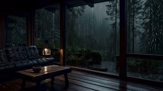 Beat Insomnia Fast with Powerful Heavy Rain amp Thunderstorm Sounds  SLEEP IN MINUTES [upl. by Colene]