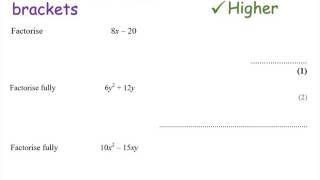 Factorise into single brackets  Foundation and Higher GCSE  JaggersMaths [upl. by Gabe]