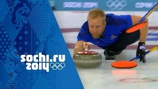 Curling  Mens Round Robin  Sweden v China  Sochi 2014 Winter Olympics [upl. by Low]