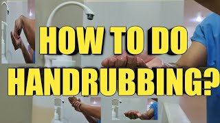 HOW TO DO SURGICAL HAND RUBBING WHO Technique STEP BY STEP USING ALCOHOLBASED HANDRUB ABHR [upl. by Yantruoc]