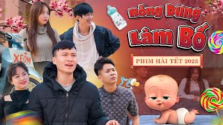 HÀI TẾT 2023  BỖNG DƯNG LÀM BỐ  Anh Chàng Xe Ôm Vui Tính 5  Phim Hài Hước Hay Nhất Gãy TV [upl. by Airun883]