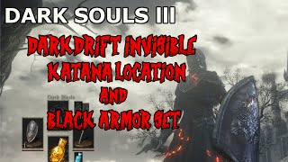 DARK SOULS 3 DARKDRIFT KATANABLACK ARMOR SET LOCATION [upl. by Straus799]