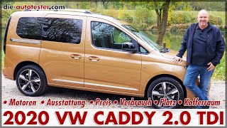 VW Caddy 5 20 TDI 122 PS  Probefahrt im neuen Caddy 2020 Test Preis Platz Fahren Review Deutsch [upl. by Fania]