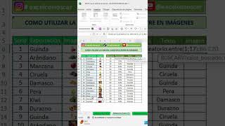 Como utilizar la función ALEATORIOENTRE con imágenes en Excel [upl. by Elehcir]