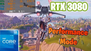 RTX 3080  I712700k Fortnite Performance Mode Low Settings 1080p [upl. by Yenwat]