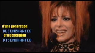 DESENCHANTEE Mylene Farmer BiLingual Paroles et Words 8 08 [upl. by Ettelra]