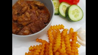 Patatje stoofvlees  Recept  NLBE  Plezierindekeukennl [upl. by Sharon451]