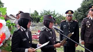 Upacara Pemakaman Waka Polsek Plampang Polres Sumbawa almarhum IPTU Mukti Wibawa [upl. by Ennairej]