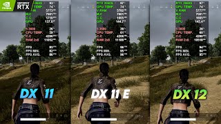 DirectX 11 vs DirectX 11 Enhanced vs DirectX 12  PUBG  2023  RTX 2060 super [upl. by Lynnett]