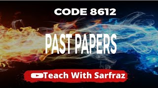 Code 8612 past papers [upl. by Michail986]