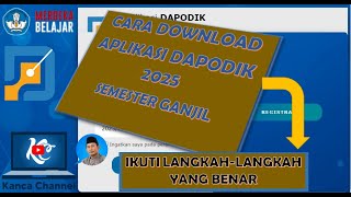 CARA DOWNLOAD DAPODIK 2025 [upl. by Helali727]