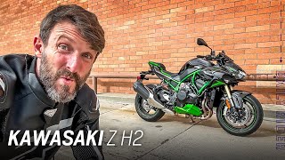 Supercharged Commute 2024 Kawasaki Z H2 Review  Daily Rider [upl. by Eissirk]