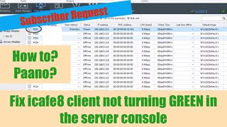 How to Fix Icafe8 client not turning GREEN in the Server Console [upl. by Naehgem]