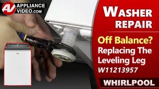 Washer Off Balance loads  Leveling Leg issues  Diagnostic amp Repair by Factory Technician [upl. by Nyleek326]