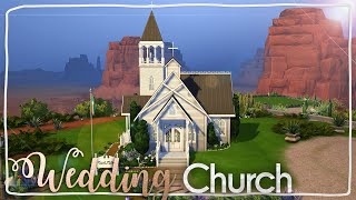 Carpenter Gothic Church  The Sims 4 Speed Build [upl. by Dressler]