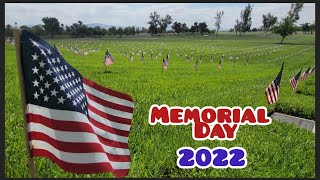 Memorial Day 2022 Riverside National Cemetery POWMIA ampVeterans memorial [upl. by Shirlie]