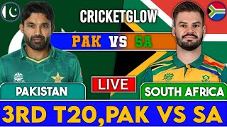 Pakistan vs South Africa 3rd T20  Live Cricket Match Today  PAK vs SA Live Match Today cricket [upl. by Anitsahs]