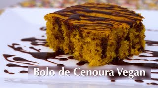 Receita de Bolo de Cenoura Vegan [upl. by Ripleigh]