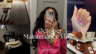 VLOG October Maintenance Vlog GRWM to go on a date Hair Lashes  Nails amp more [upl. by Anua]