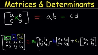 Determinant of 3x3 Matrices 2x2 Matrix Precalculus Video Tutorial [upl. by Nida]