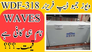 Waves Full size Deep Freezer 2022  Waves Double Door large DF  Jumbo size deep Freezer Waves 318 [upl. by Nomrah981]