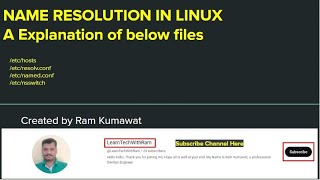 Name resolution in Linux  what is usages of etchosts etcresolvconf etcnamedconf file [upl. by Naitsirk]