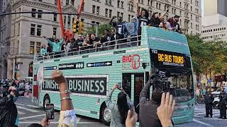 NYC Libertys WNBA Championship Parade Celebration 10242024 🗽🏆 [upl. by Gere253]