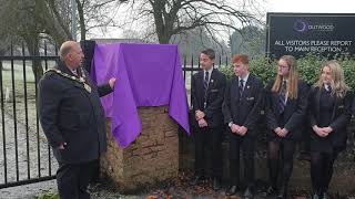 Outwood Academy plaque Ripon 17th December 2019 [upl. by Yllehs]