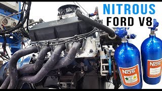 Nitrous Ford V8 engine dyno [upl. by Nagear]