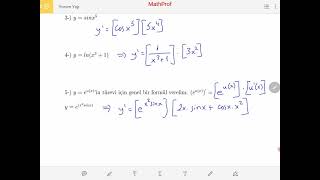Kalkülüs Türev 3 17 Ders Zincir Kuralı [upl. by Etiam]