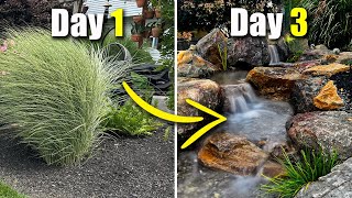 Homeowner DIY Pond gets a STUNNING transformation  Full Build Revealed [upl. by Lathe]