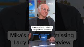 Mikas excuse for missing Larry David interview [upl. by Gardel]