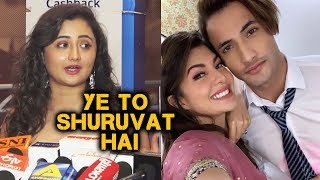 Rashmi Desai Reaction On AsimJacqueline HOLI Song  Shivin Narang DHEET PATANGEY Screening [upl. by Loss195]