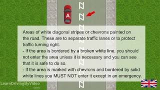 learndrivingbyvideocom  Road markings ALL in UK [upl. by Sirovart125]