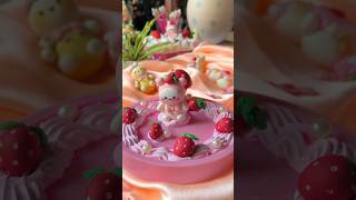 A trinket dish˚⋆𐙚｡ claycharms coldporcelainclay clayart clay kawaii aesthetic [upl. by Anirual989]