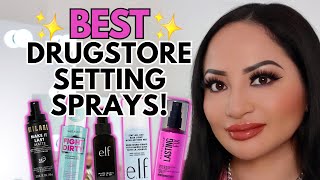 BEST DRUGSTORE MAKEUP SETTING SPRAYS for OILY SKIN Makeup Stays MATTE All Day  Kirsty Lo [upl. by Nomyt]